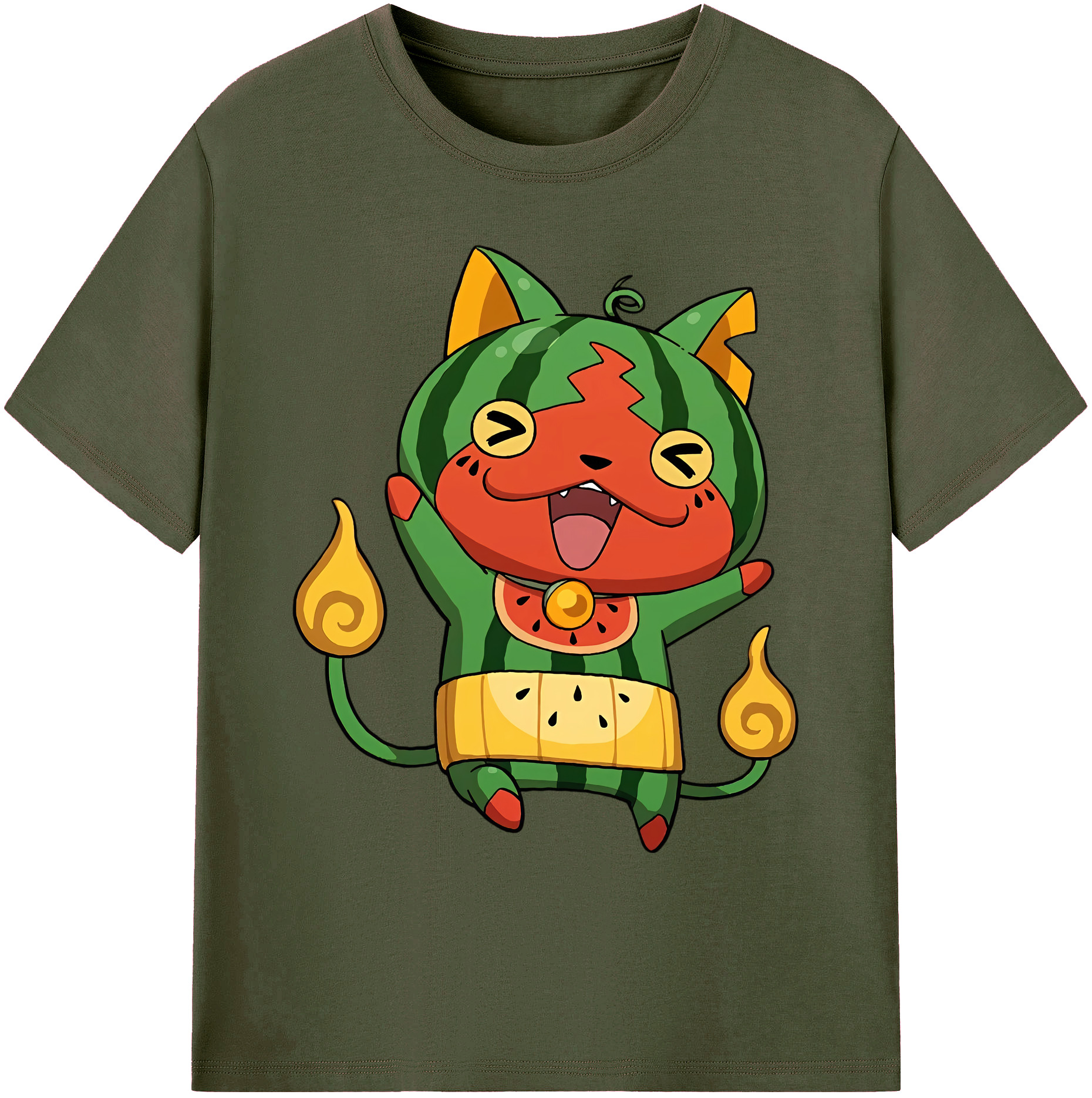 （画像用） 妖怪ウォッチ Yo-kai Watch 綿100％ メンズ半袖Tシャツ｜肌触りやわらか＆通気性